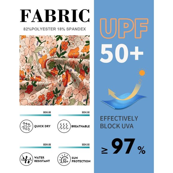 Women Rash Guard Long Sleeve Crop Top UPF 50+ Sun Protection Swim Shirt - Picture 4 of 6